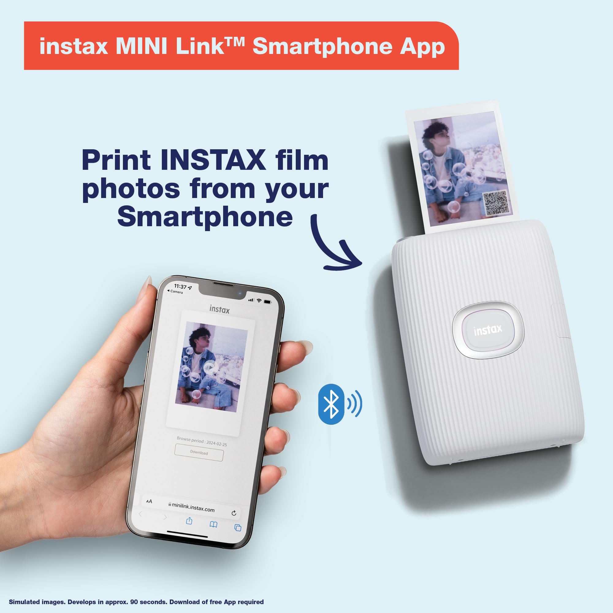 Foto 3 pulgar | Impresora Para Teléfonos Inteligentes Fujifilm Instax Mini Link 2 - Azul Espacial - Venta Internacional.