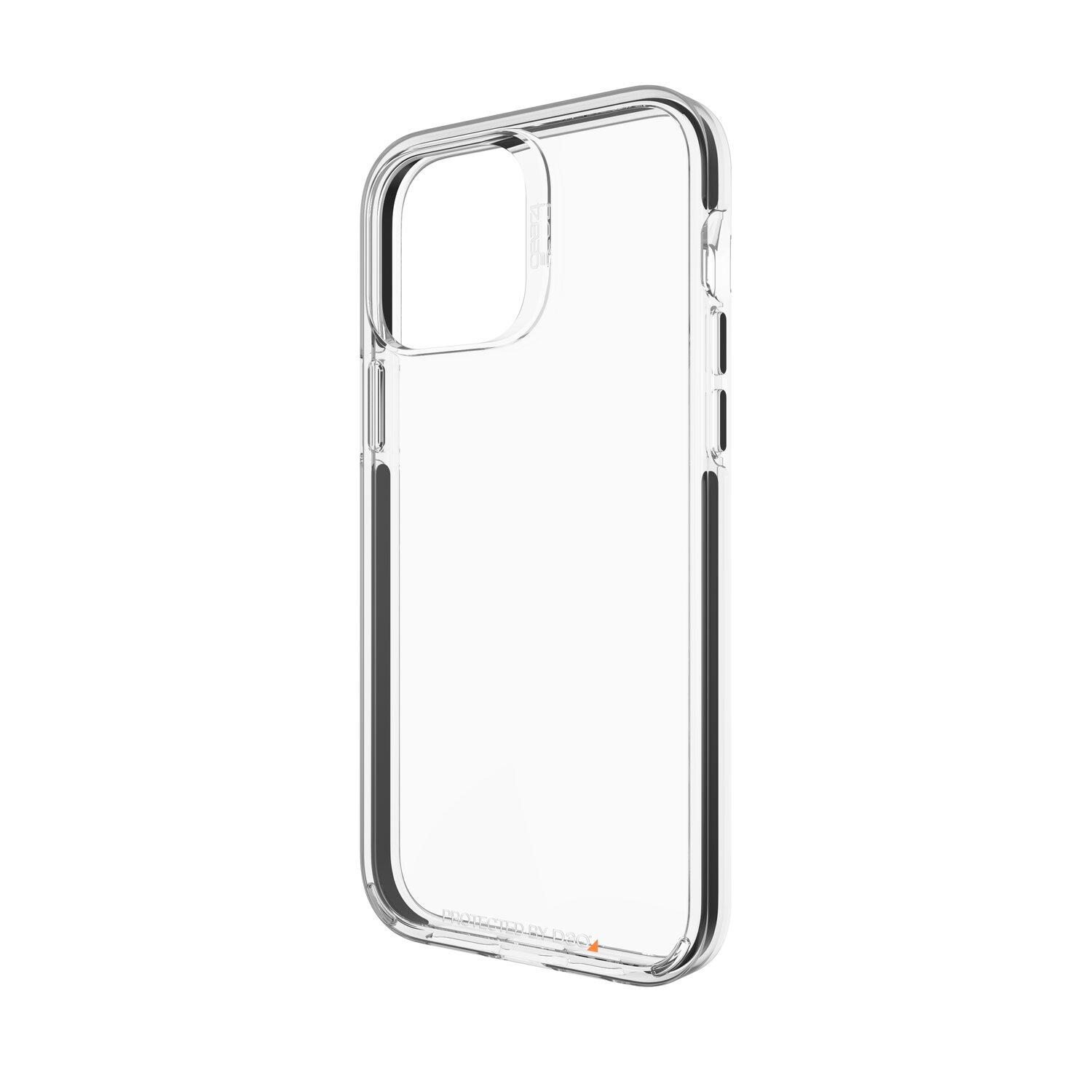 Foto 3 pulgar | Funda Santa Cruz para iPhone 13 Pro Max Gear4 Transparente con Borde Negro
