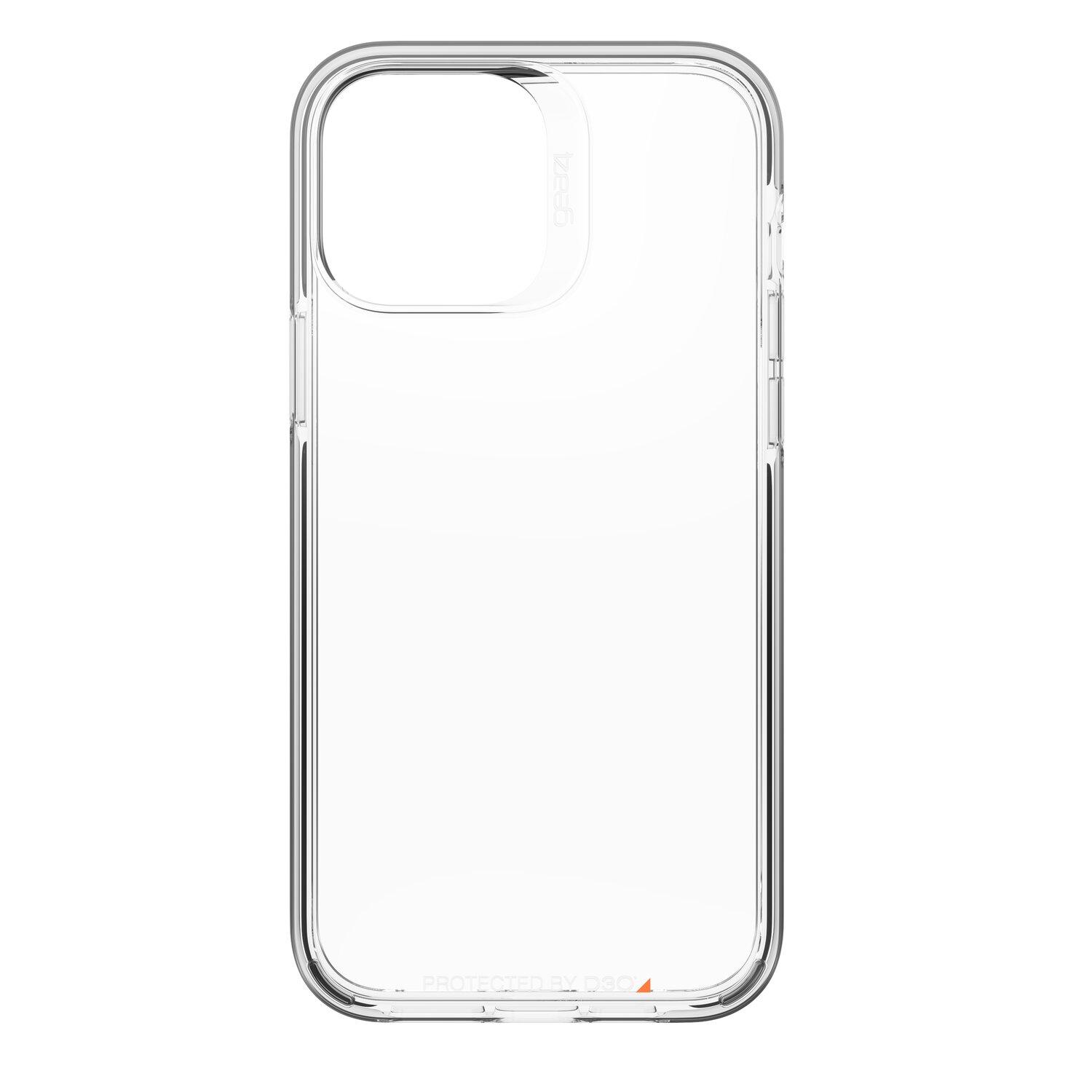 Foto 4 pulgar | Funda Santa Cruz para iPhone 13 Pro Max Gear4 Transparente con Borde Negro