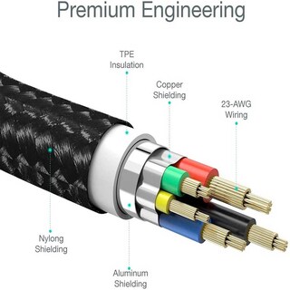 Foto 4 | Cable Datos Usb-c a Lightning Choetech Ip0039 color Negro Pd 1.2m Certificado por Apple
