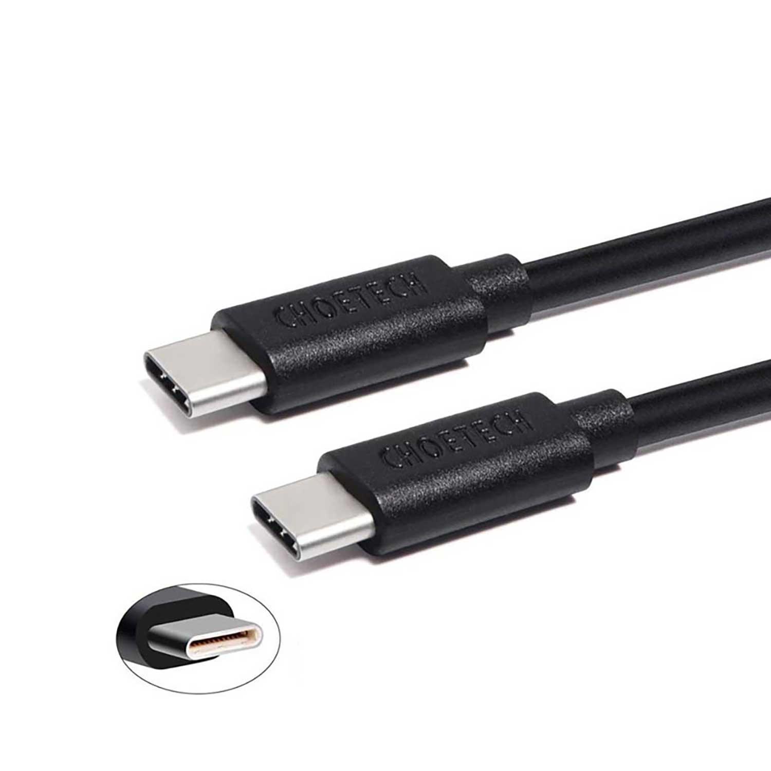 Foto 3 pulgar | Cable de Datos Choetech Usb-c a Usb-c de 2m Universal color Negro