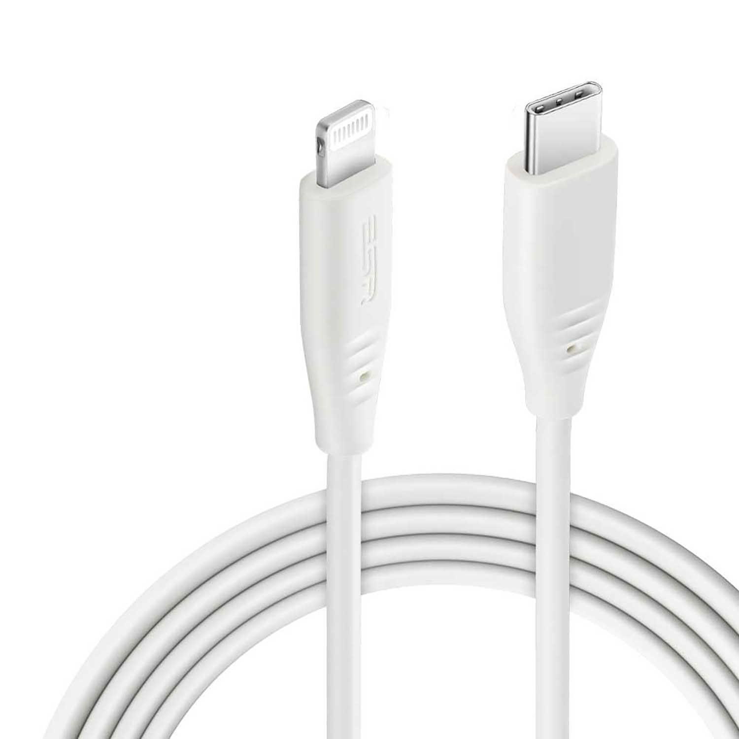 Foto 2 pulgar | Cable Datos Esr Usb-c a Ligthning ESR color Blanco Pd Power Delivery de 1 m para iPhone e iPad