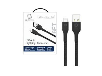Foto 2 | Cable Lightning de 1.8 m Quikcell color Negro