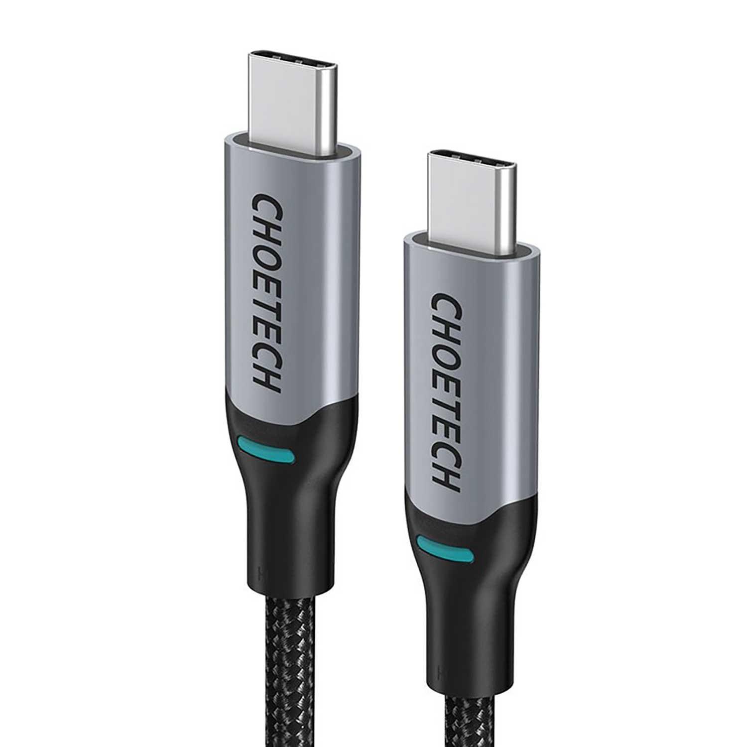 Foto 3 pulgar | Cable Datos 2 X Choetech Reforzado Usb-c a Usb-c 1.8m 100w Universal  de 2 pz