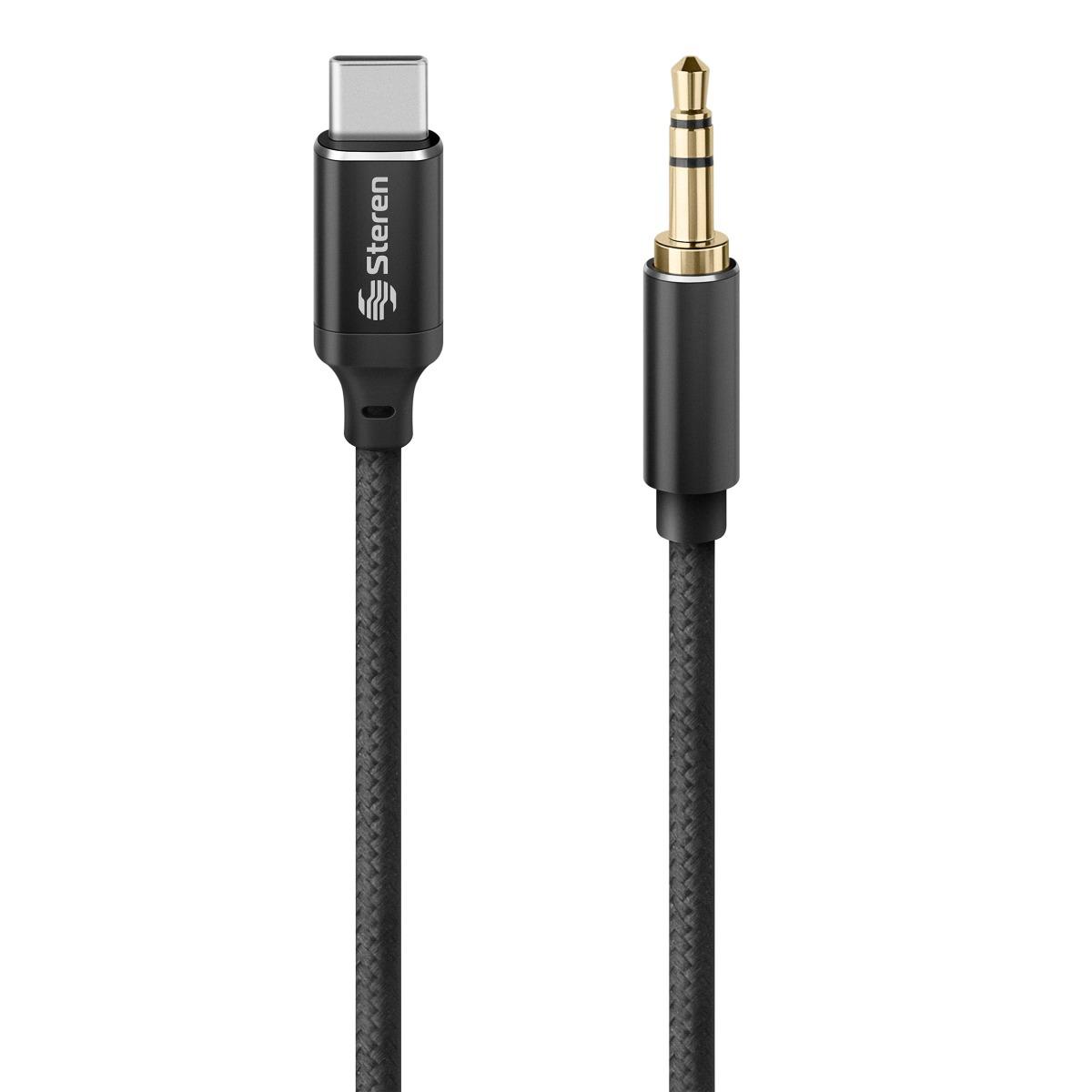 Foto 2 pulgar | Cable Usb C a Plug 3.5 mm de 1.2 m Steren Usb-3975 color Negro