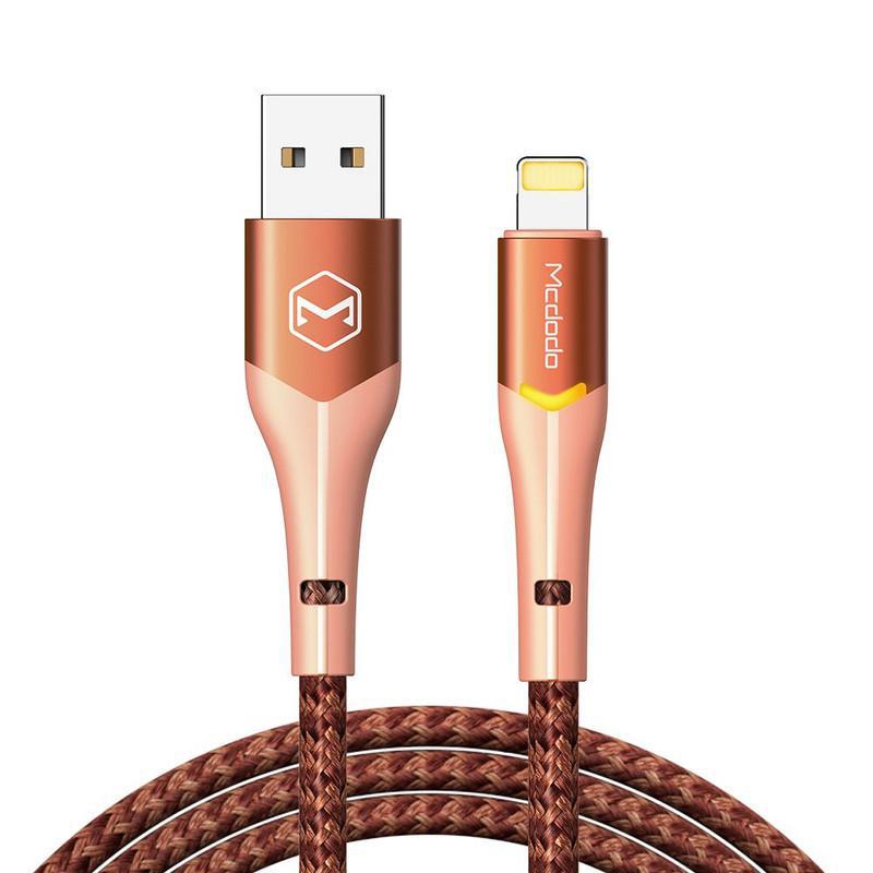 Cable USB a Lightning Mcdodo para iPhone Carga Rápida Indicador Led 1.8m