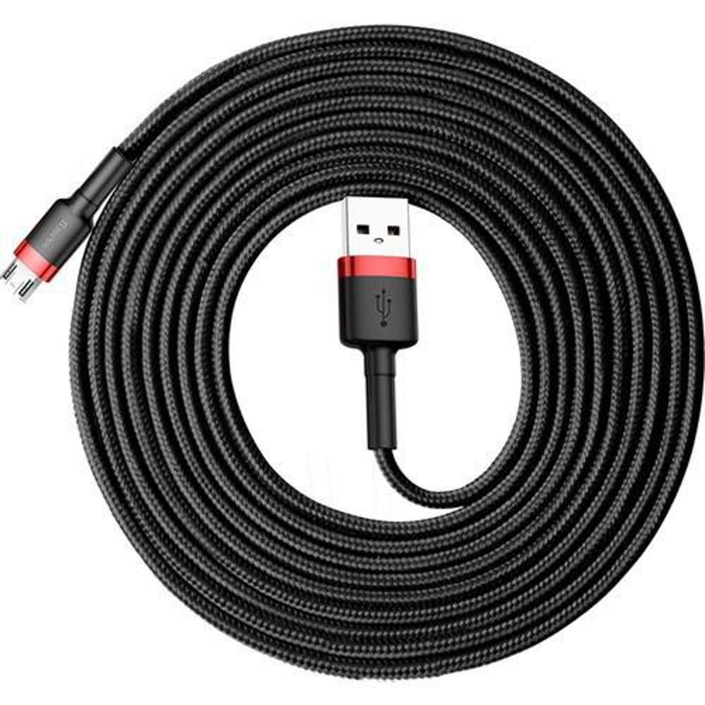 Foto 2 | Micro Cable Reforzado Baseus color Negro de Carga Rápida para Uso Rudo de 3 m