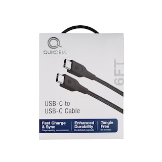 Foto 2 | Cable de Carga Quickcell Tipo C a Tipo C 1 metro