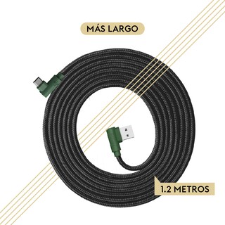 Foto 3 | Cable Micro Usb Hune Hiedra color Verde Sustentable Carga Rápida y Datos