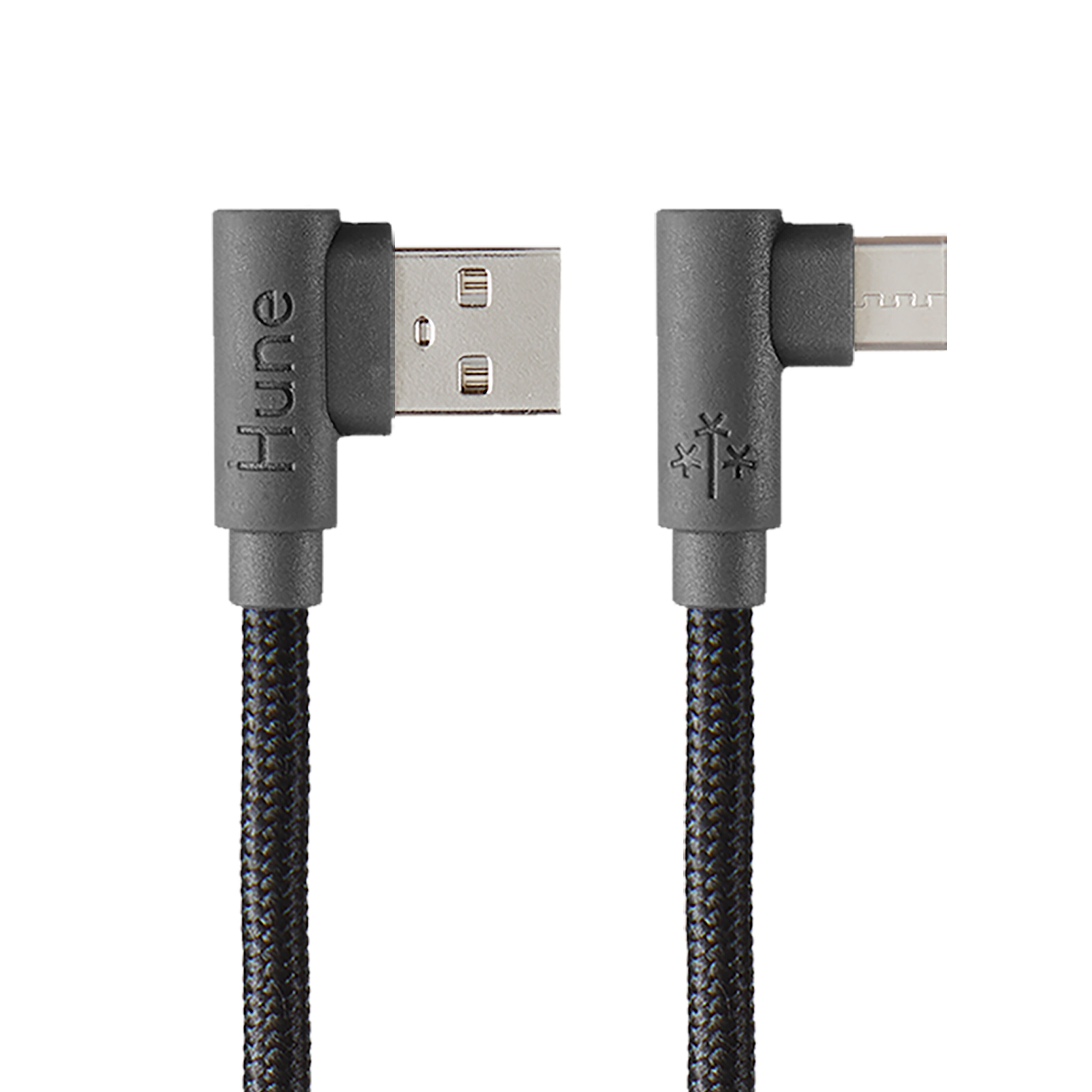 Cable Tipo C Hune Hiedra color Gris Sustentable Carga Rápida y Datos $299