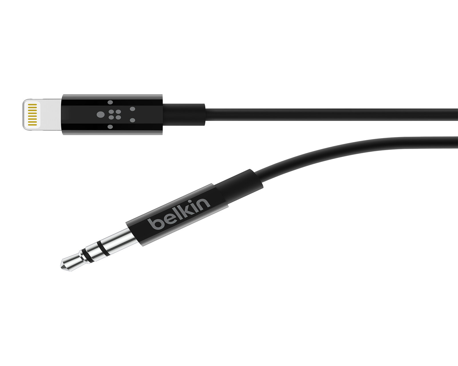 Foto 4 pulgar | Cable Audio Lightning A Plug 3.5 De 90 Cm Negro - Belkin