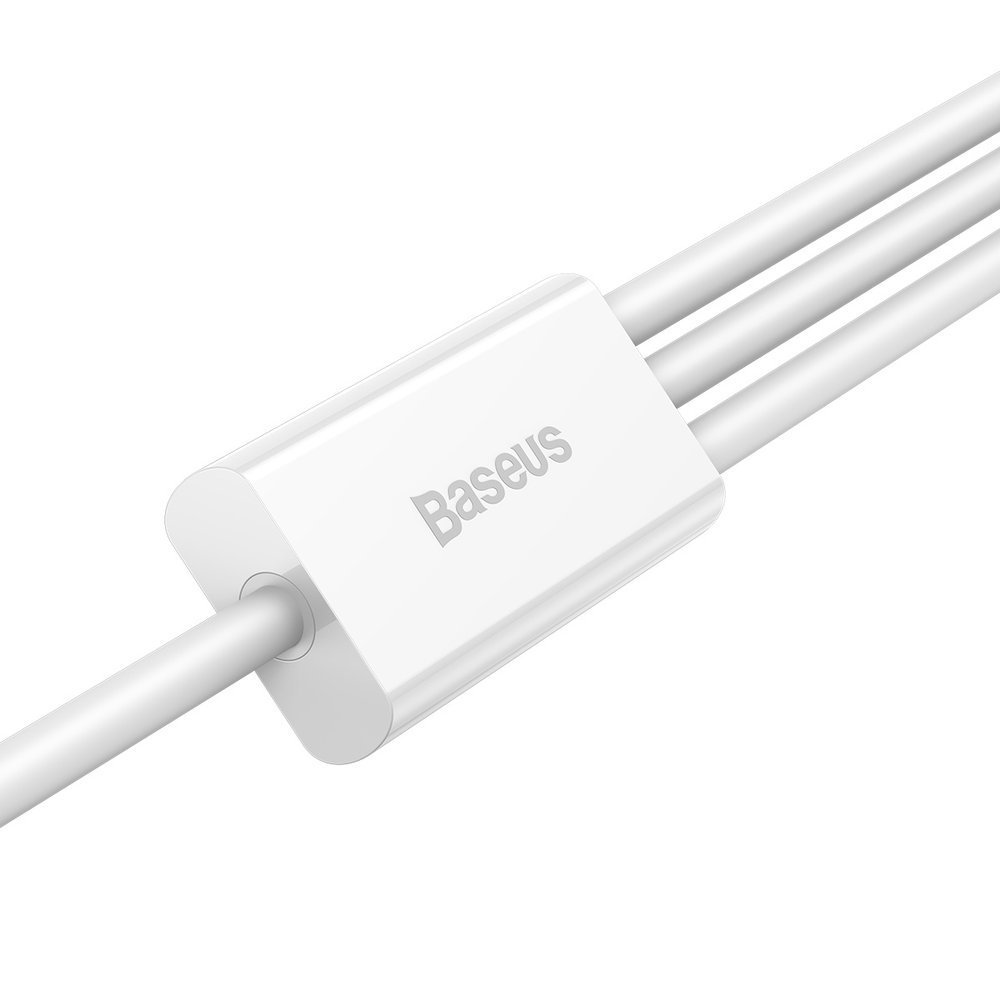 Foto 4 pulgar | Cable 3 en 1 color Blanco para Iphone Tipo C Microusb 3.5A Baseus