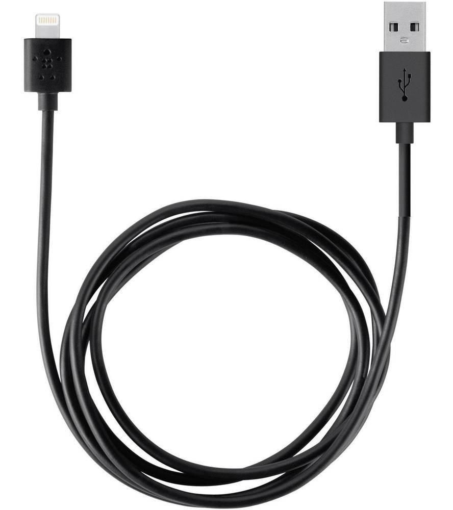 Foto 2 pulgar | Cable Lightning Belkin para Iphone & Ipad color Negro