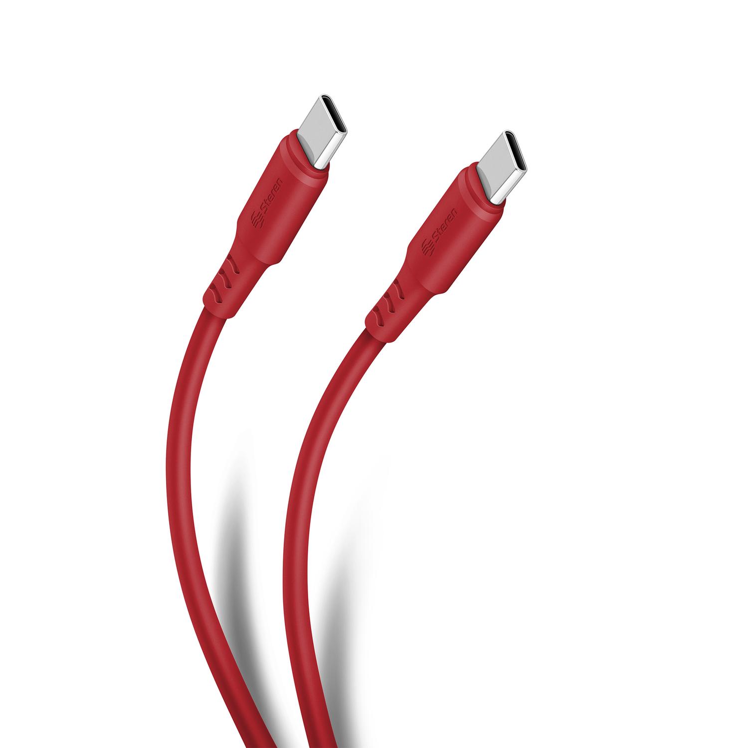 Foto 2 pulgar | Cable USB C Steren USB-3941RO color Rojo de 1 m