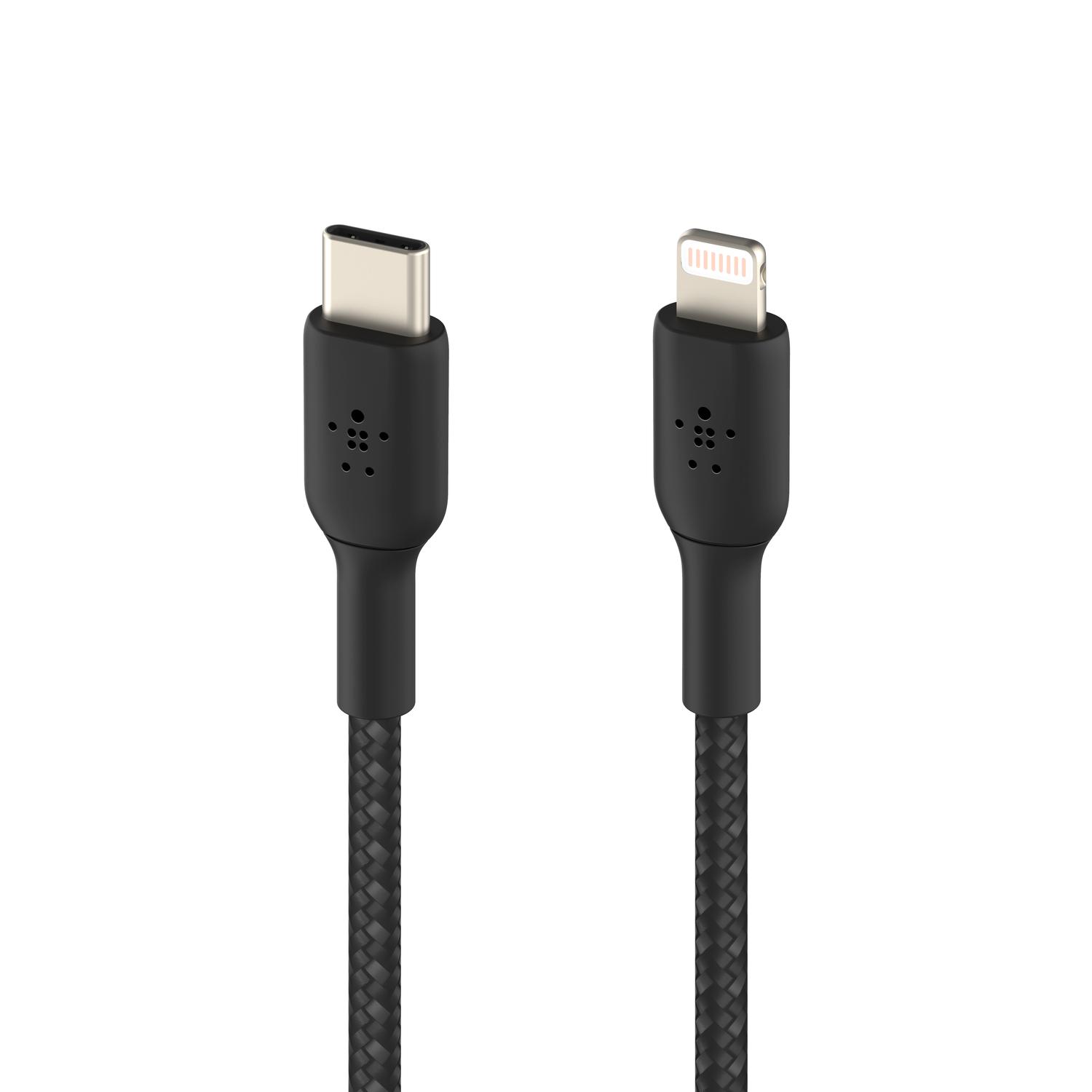 Foto 3 pulgar | Cable 1m Lightning A Usb-c Boost Charge Belkin -Negro