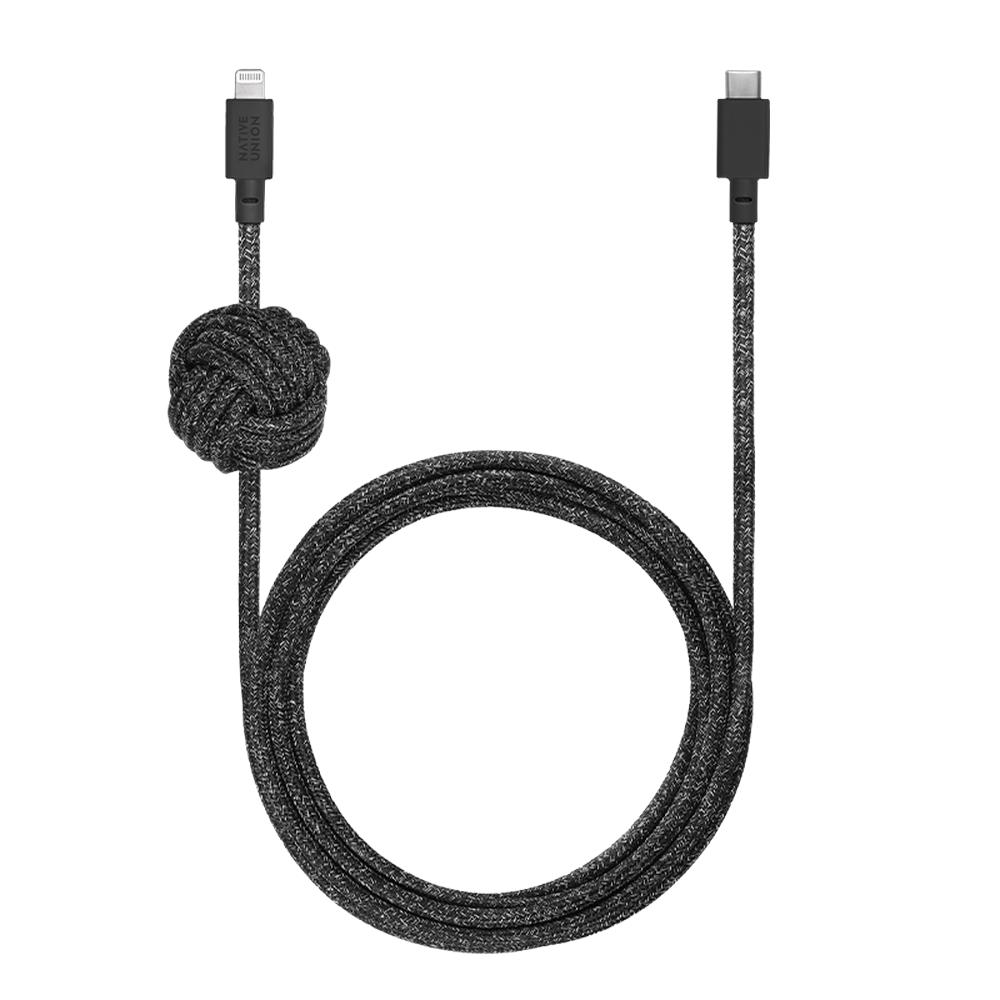 Foto 2 pulgar | Night Cable USB-C A Lightning - Native Union Negro