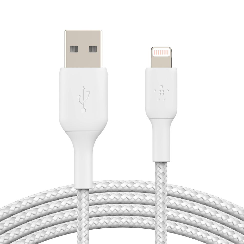 Cable Lightning a USB-A Belkin color Blanco 1 m