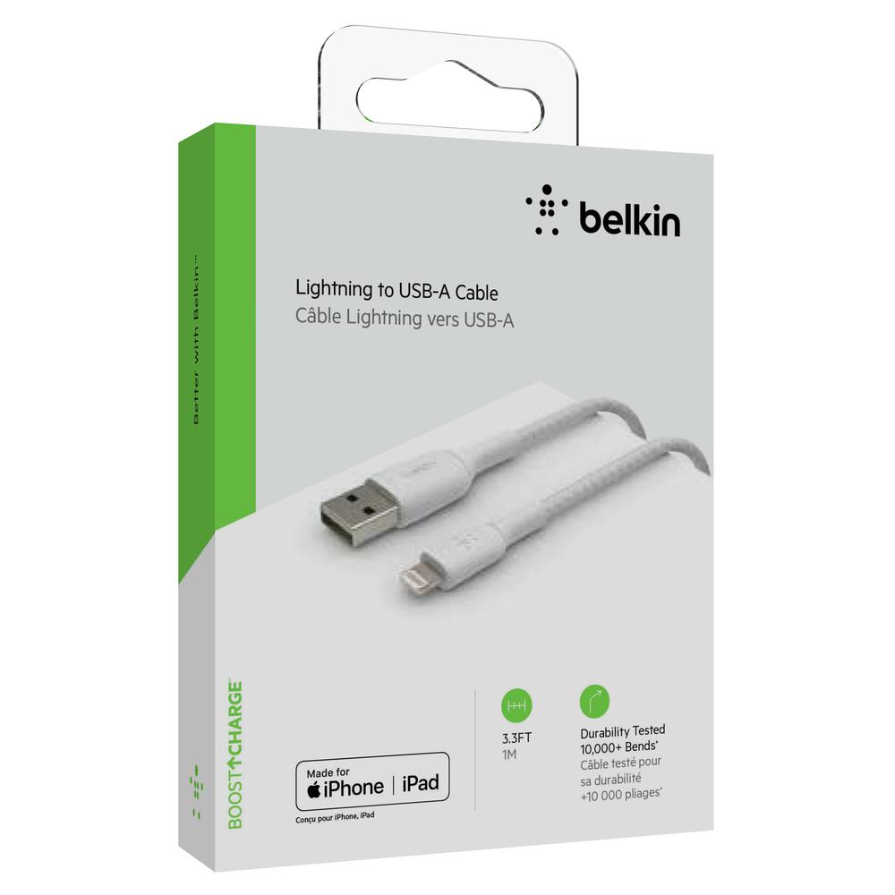 Foto 5 | Cable Lightning a USB-A Belkin color Blanco 1 m