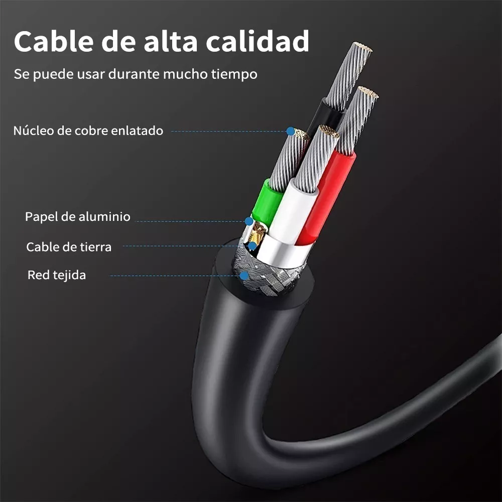 Foto 6 pulgar | Cable USB BELUG para Radios Kenwood Uv 5r F9 Uv 82 Bf-888s 1 m Negro