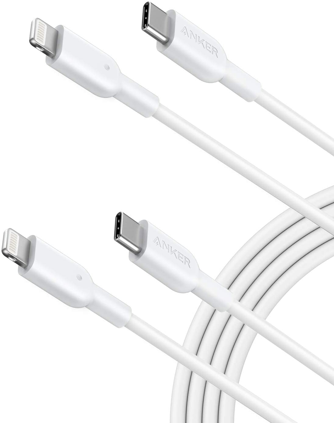 Foto 2 pulgar | Venta Internacional - Cable Anker Usb C A Lightning [6 Pies, Paquete De 2 Certificado Por Apple Mfi] Powerline Ii