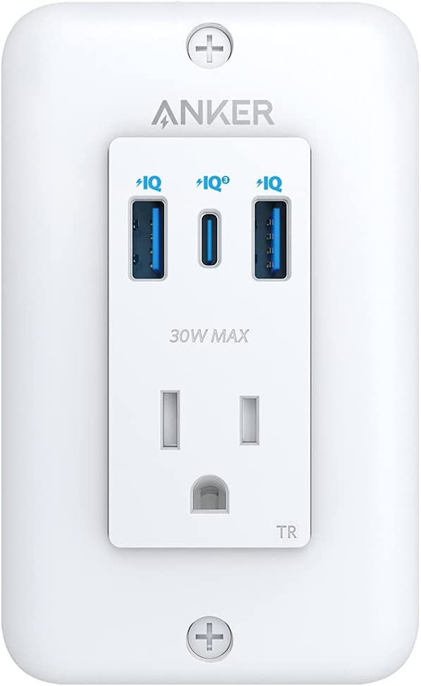 Foto 2 pulgar | Venta Internacional - Enchufe De Pared Usb-c De Anker, Powerextend Usb-c - 2 Salidas, 2 Puertos Usb Y 30w De Carg