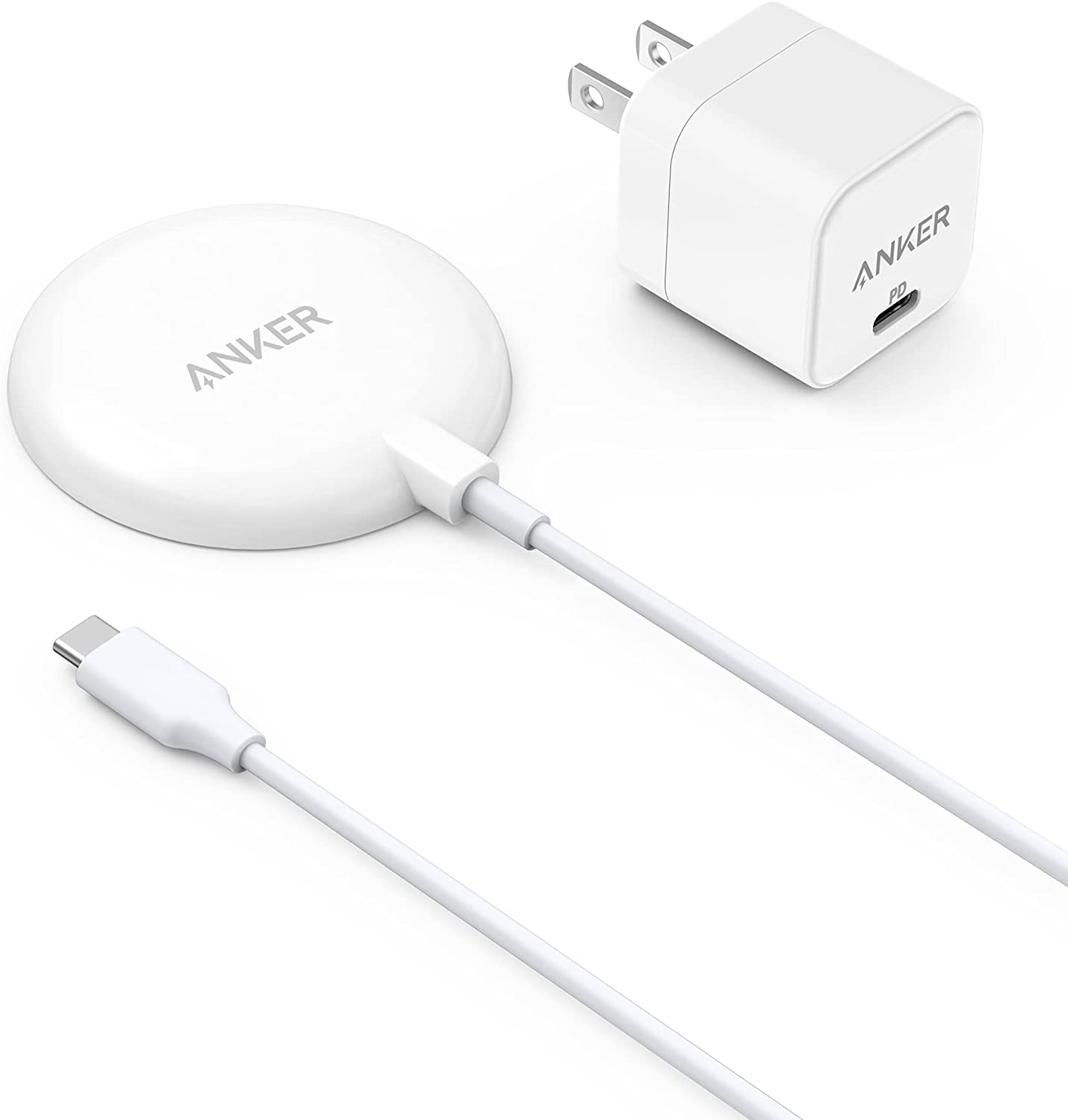 Venta Internacional - Cargador Magnético Inalámbrico Anker 7.5w Con Bundle De Cargador Usb-c, Cable Usb-c 5 Pie