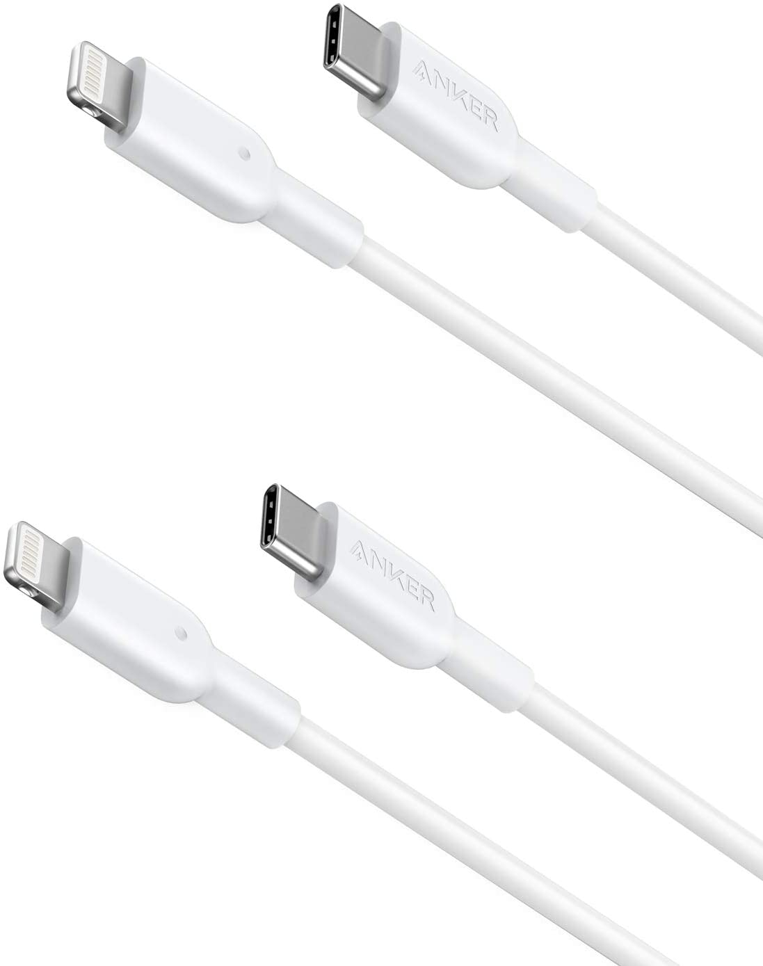 Foto 2 pulgar | Venta Internacional - Cable Cargador Anker Iphone 12, Usb C A Lightning [3 Pies, 2 Unidades] Powerline Ii Iphone