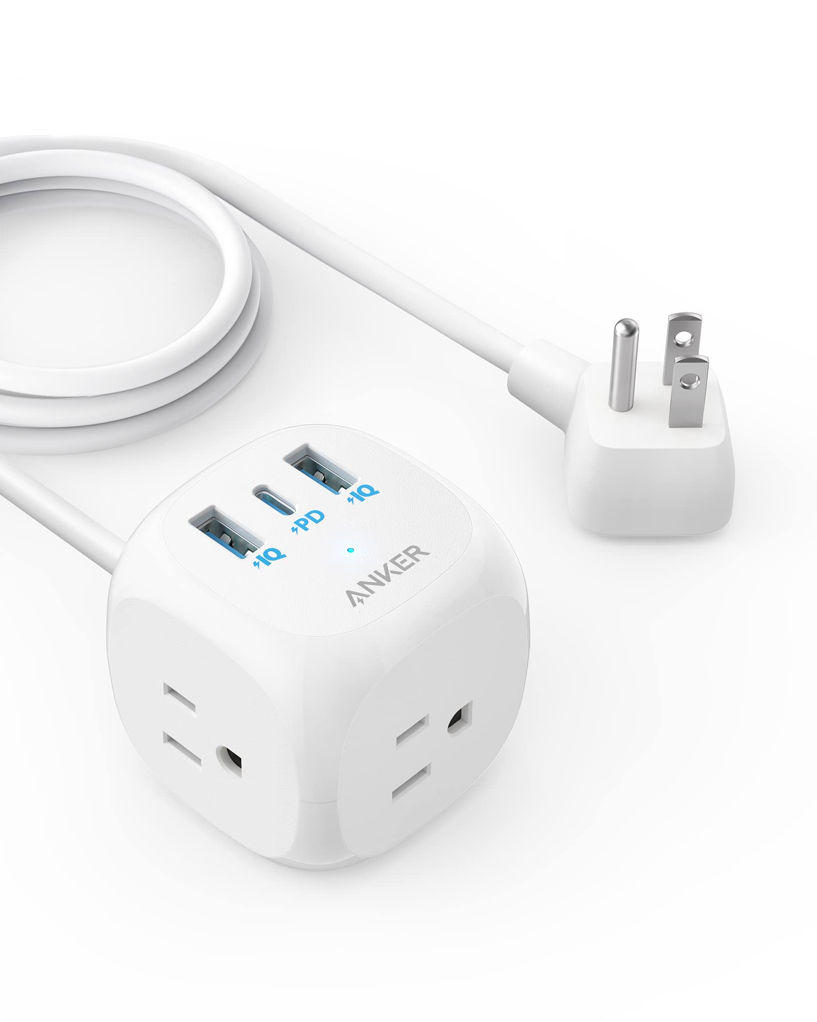 Foto 2 pulgar | Venta Internacional - Tira De Alimentación Usb C De 20w De Anker, Tira De Alimentación De 321 Con 3 Enchufes