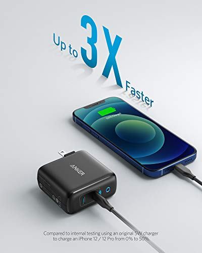 Foto 3 pulgar | Venta Internacional - Cargador Usb-c P/iphone, Anker 40w 2-puertos Piq 3.0, Powerport Iii Duo Carga Rápida, Entr