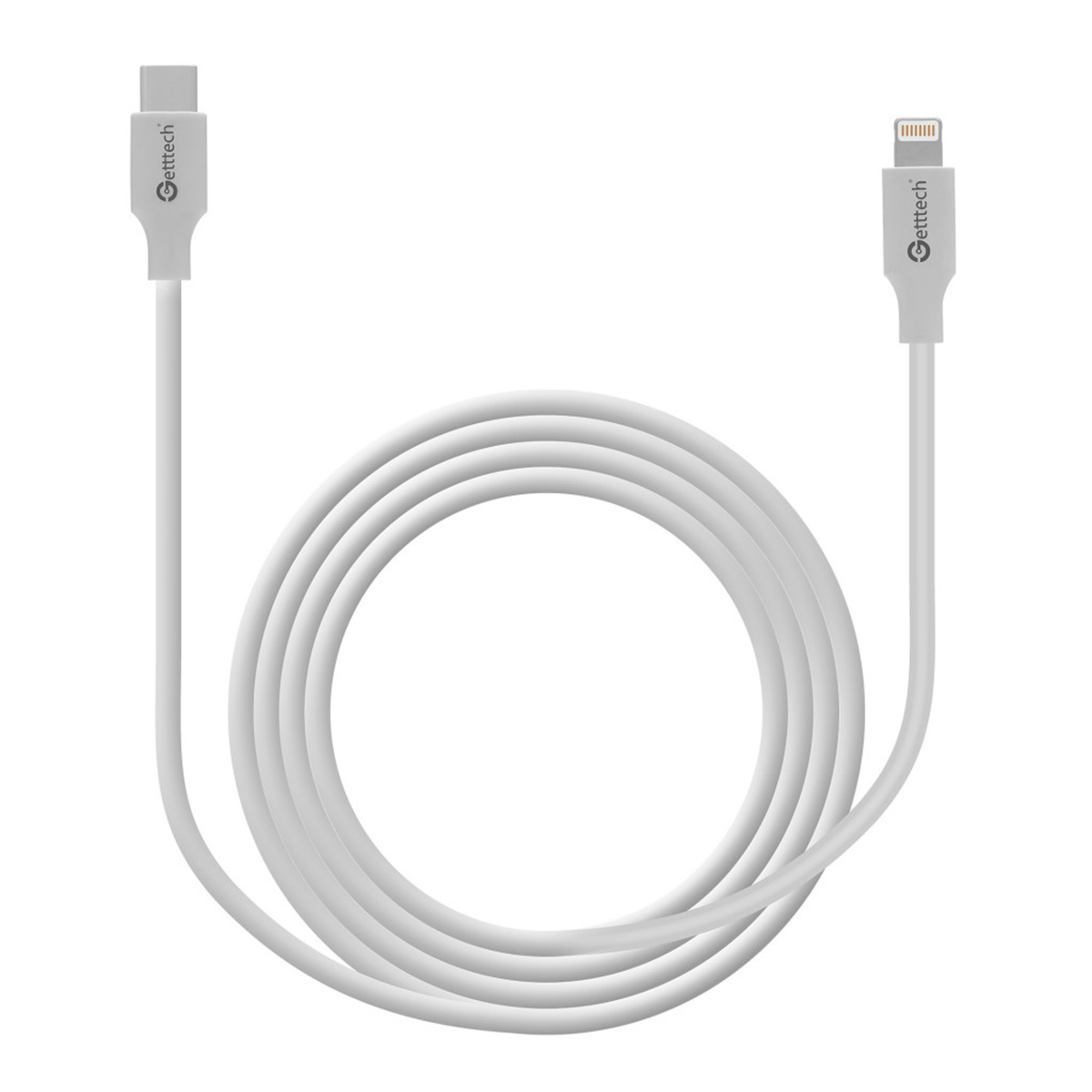 Foto 2 pulgar | Cable USB Lightning a USB-C Getttech GCL-LTUT-01 color Blanco