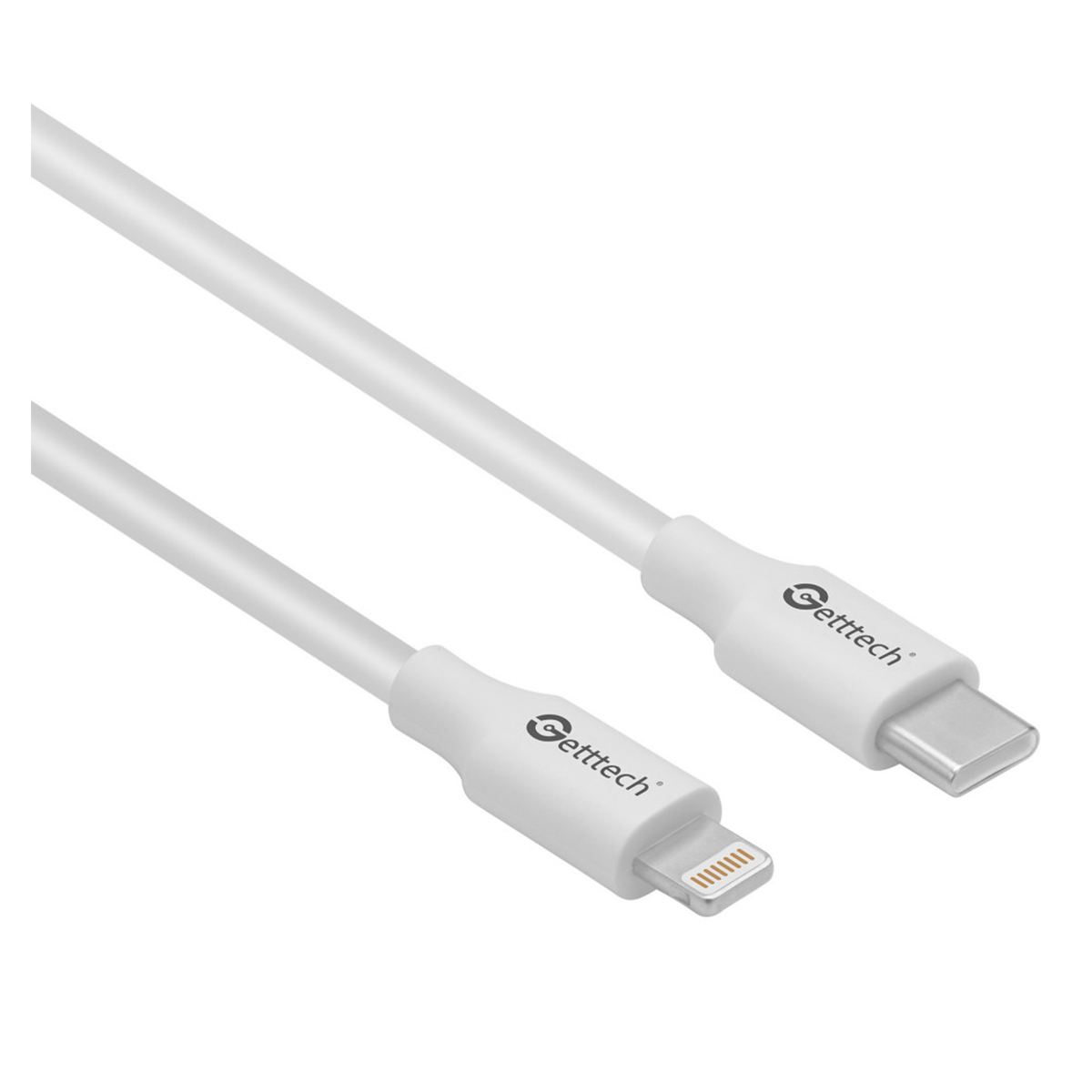 Foto 5 pulgar | Cable USB Lightning a USB-C Getttech GCL-LTUT-01 color Blanco