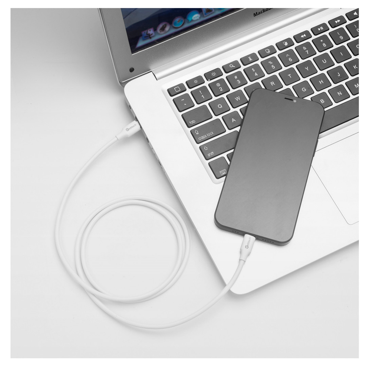 Foto 6 pulgar | Cable USB Lightning a USB-C Getttech GCL-LTUT-01 color Blanco