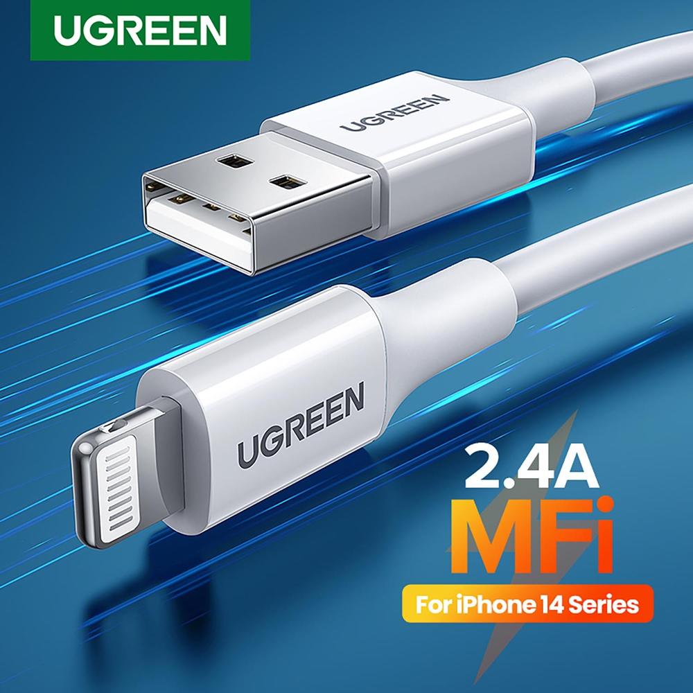 Foto 3 pulgar | Cable Datos Ugreen USB-A a Lightning 1M Certificado para iPhone y iPad