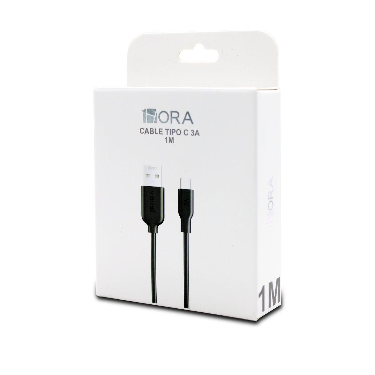 Foto 2 pulgar | Cable Usb C 1.5m Tipo C a Usb a 3a 1hora Cab263 Negro