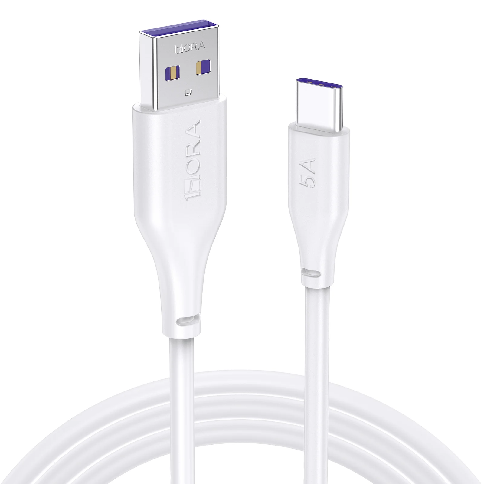 Cable Tipo C para Carga y Datos 5a 1m 1hora  Cab 268 Blanco