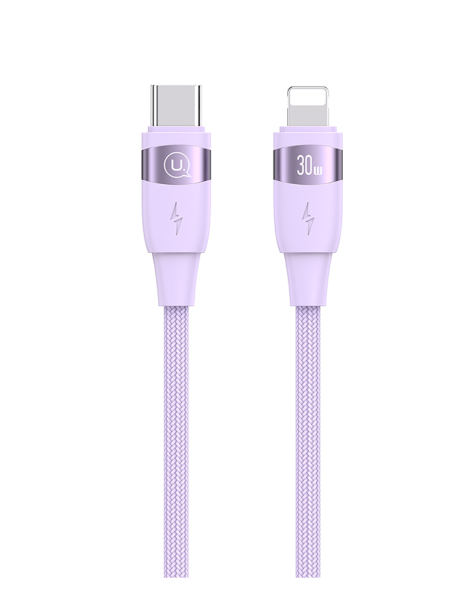 Cable Type-c a Lightning Usams 30w Pd 2m Morado