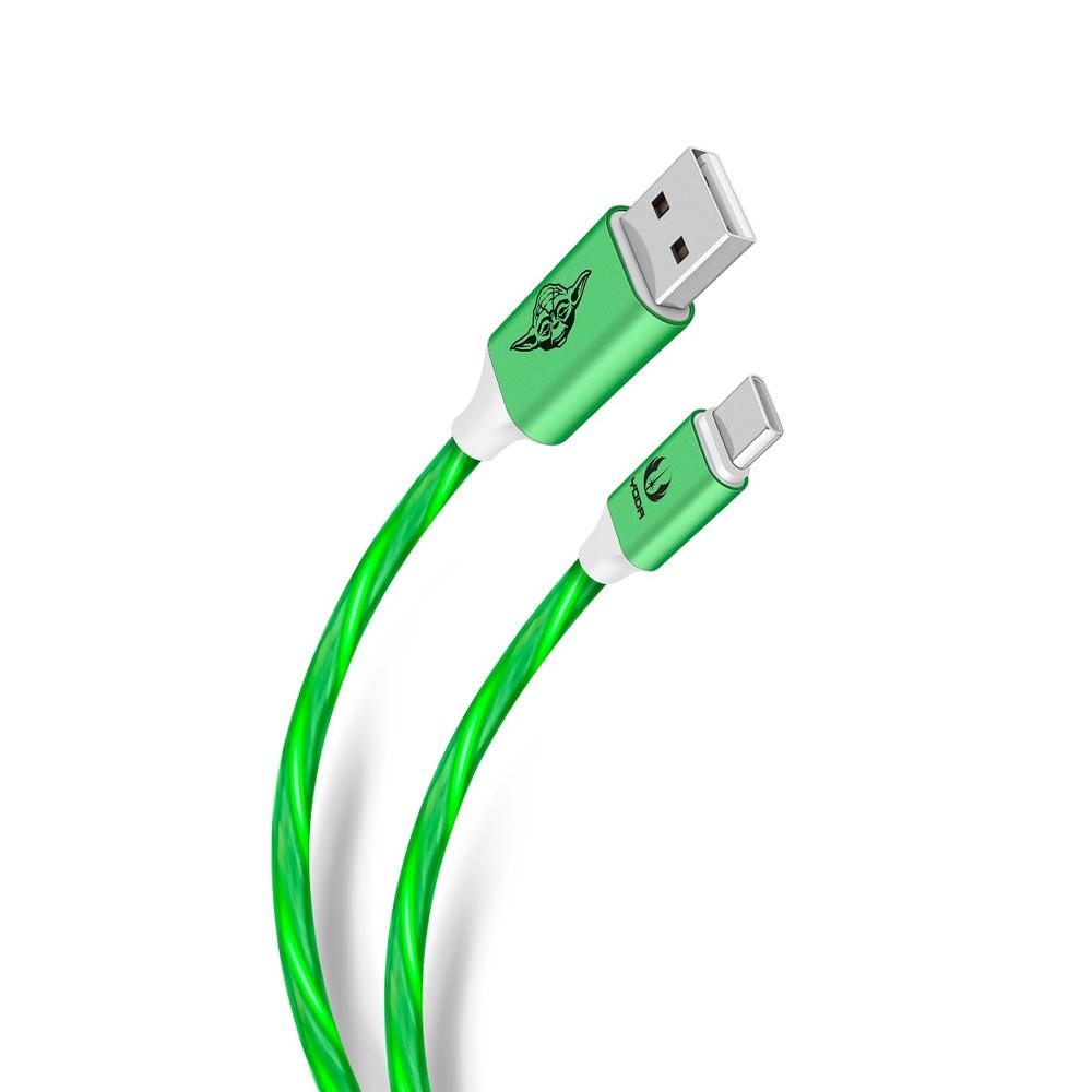 Cable Usb A Usb C Con Luz Led Star Wars™ De 1 M Modelo Yoda