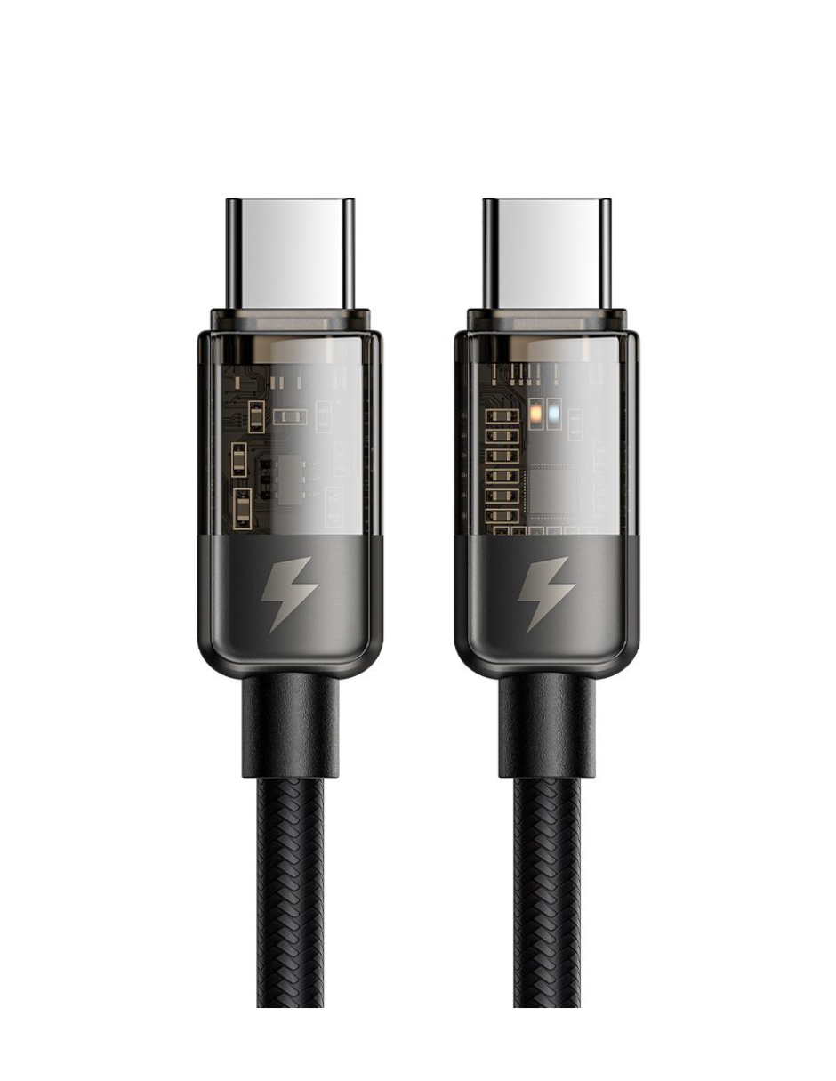 Cable De Carga Rápida Usb C A Usb C Con Auto Apagado