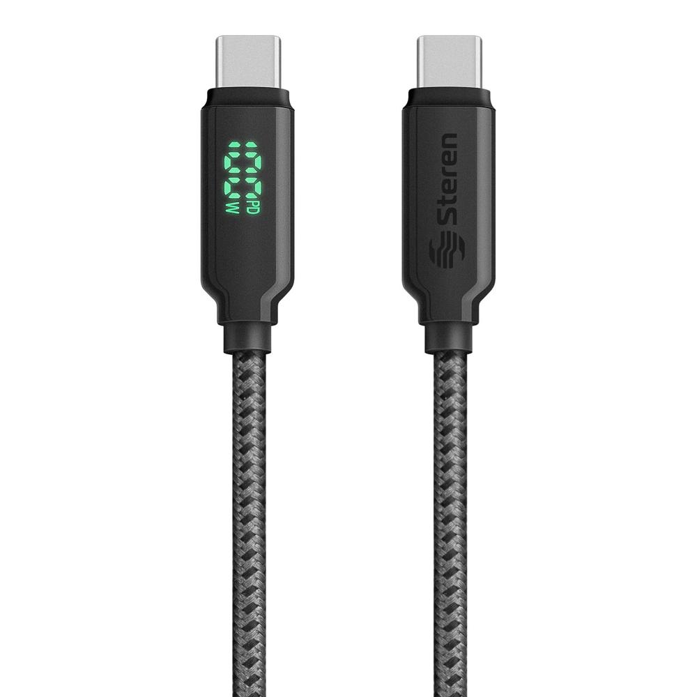 Foto 3 pulgar | Cable Usb C De 1 M 100 W Con Display Que Muestra La Potencia De Carga