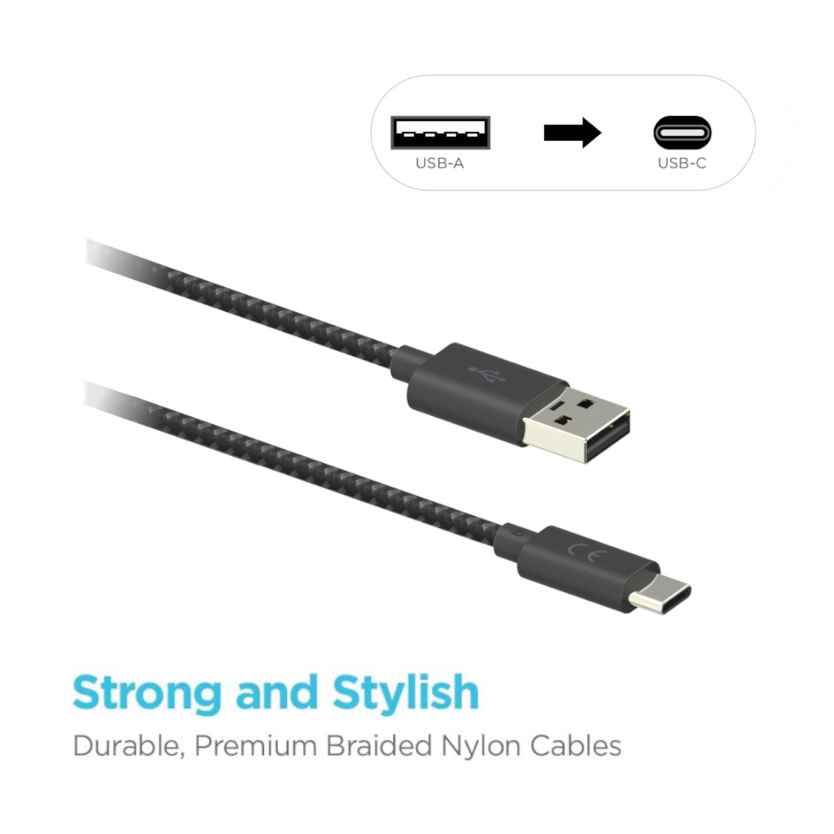 Foto 4 pulgar | Cable Tipo A A Usb-c Motorola Trenzado 1.5 m Carga Rápida