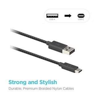 Foto 3 | Cable Tipo A A Usb-c Motorola Trenzado 1.5 m Carga Rápida