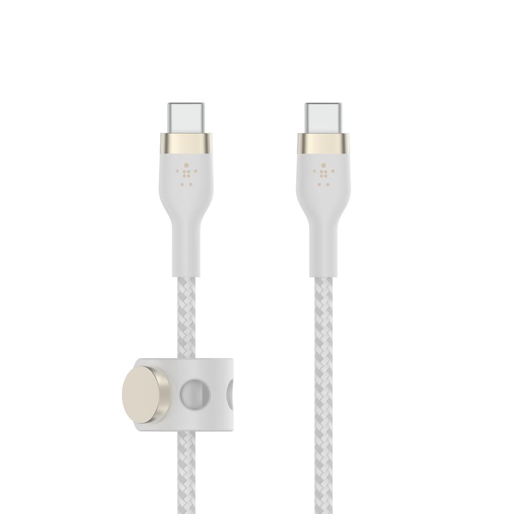 Foto 4 pulgar | Cable Pro Flex Usb-c a Usb-c 60w Belkin Blanco 2m