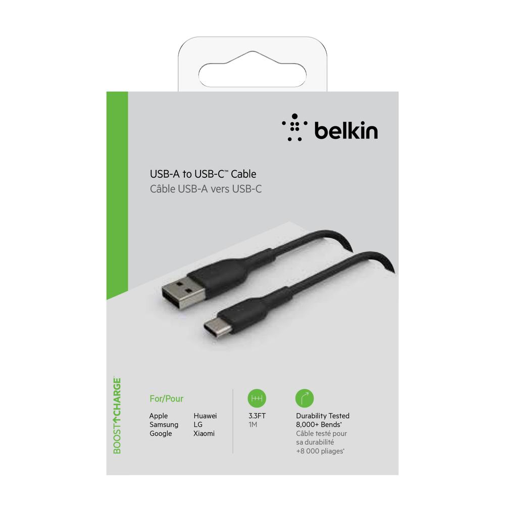 Foto 6 pulgar | Cable Usb-c A Usb-a Negro 1m