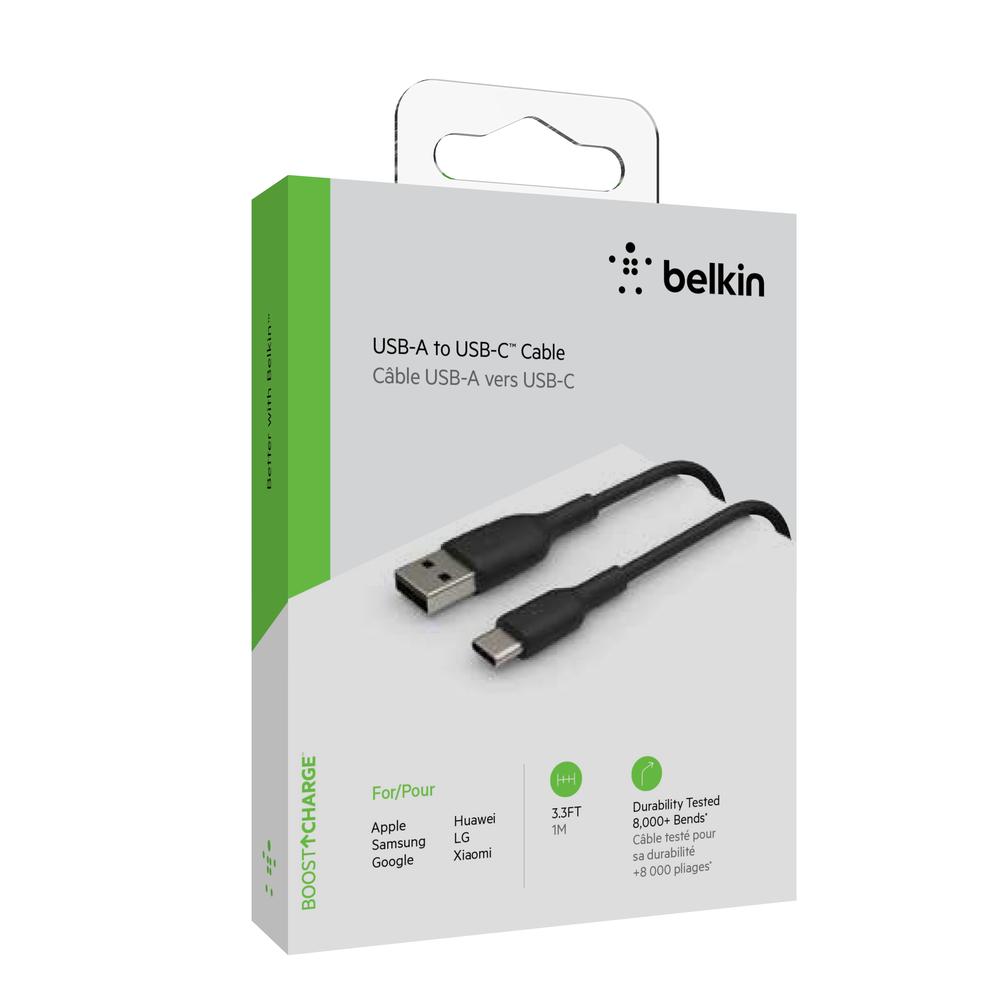 Foto 7 pulgar | Cable Usb-c A Usb-a Negro 1m