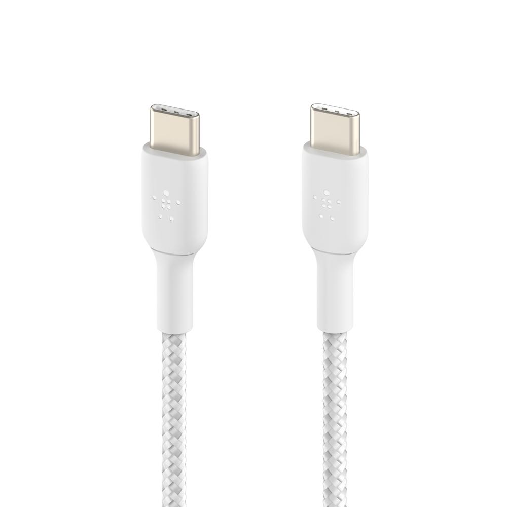 Foto 4 pulgar | Cable Trenzado Belkin Usb-c A Usb-c Blanco 1m