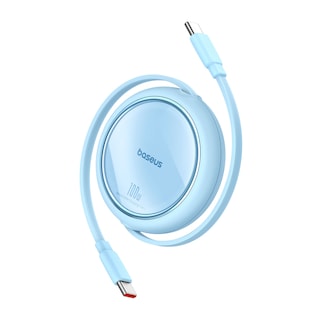 Foto 1 | Cable USB C 100w Baseus Free2draw Mini Retráctil 1m Azul