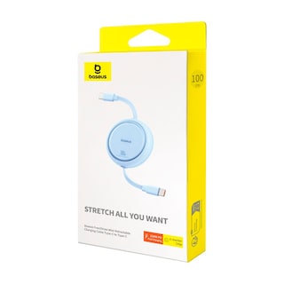 Foto 7 | Cable USB C 100w Baseus Free2draw Mini Retráctil 1m Azul