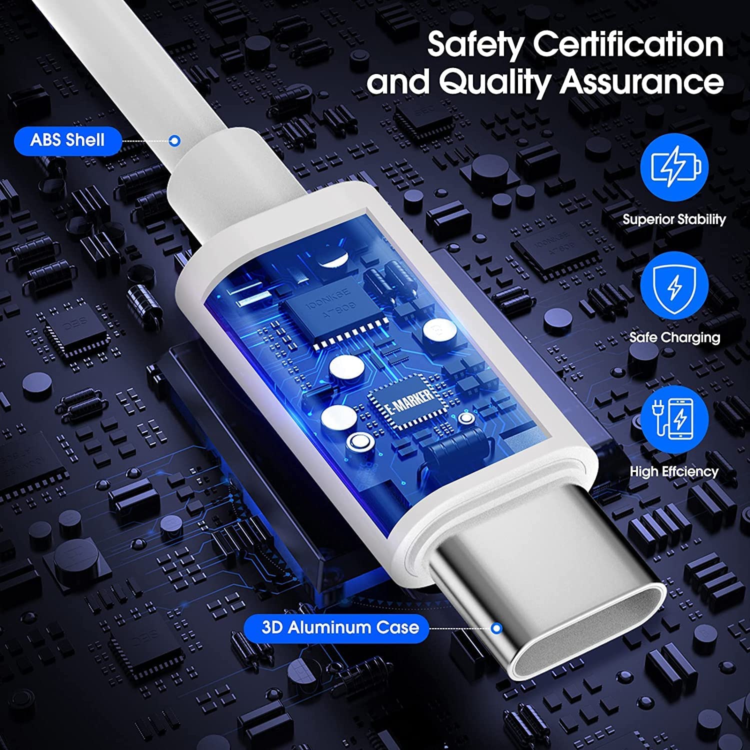 Foto 5 | Cable Tipo C A C Compatible con Iphone 2 Metros