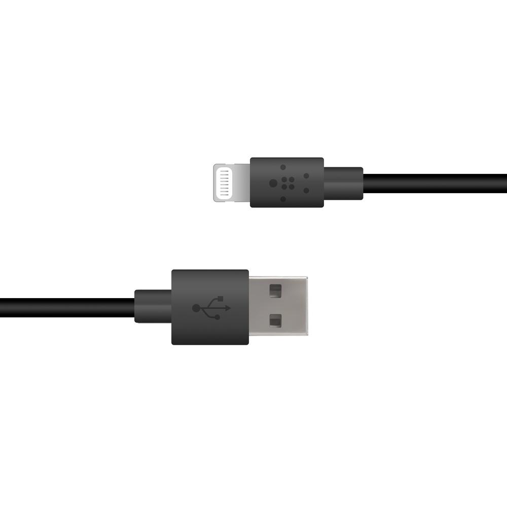 Foto 2 pulgar | Cable De Carga Usb A A Lightning 3m Negro