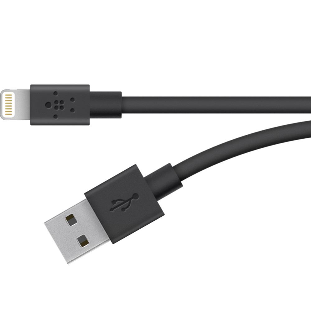 Foto 3 pulgar | Cable De Carga Usb A A Lightning 3m Negro